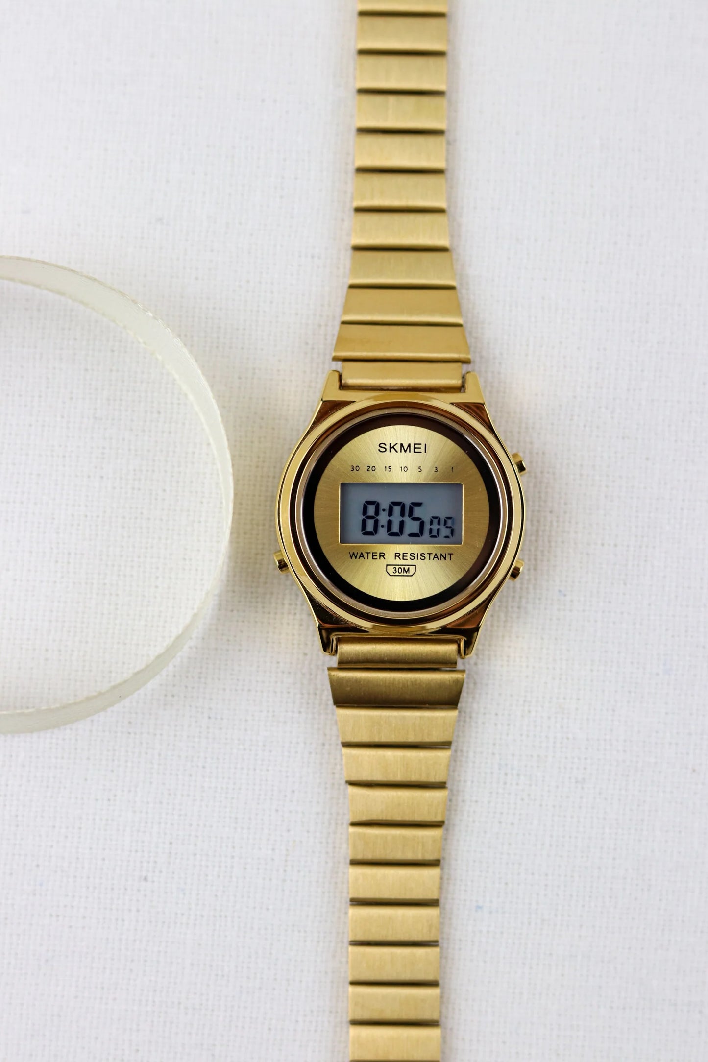 Skmei Classic Golden Digital Charm