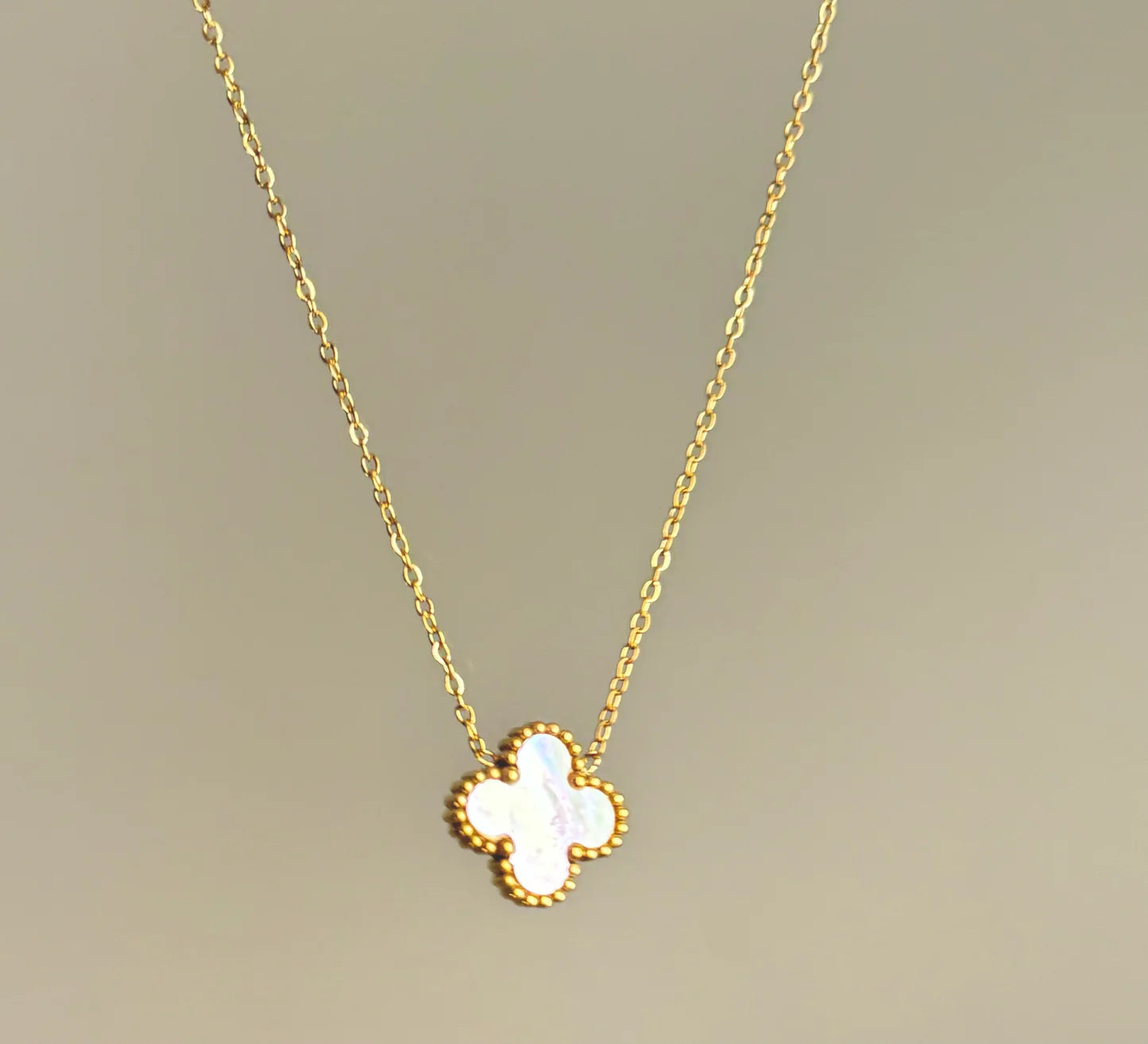 Two Sided Black And White Vancleef Necklace