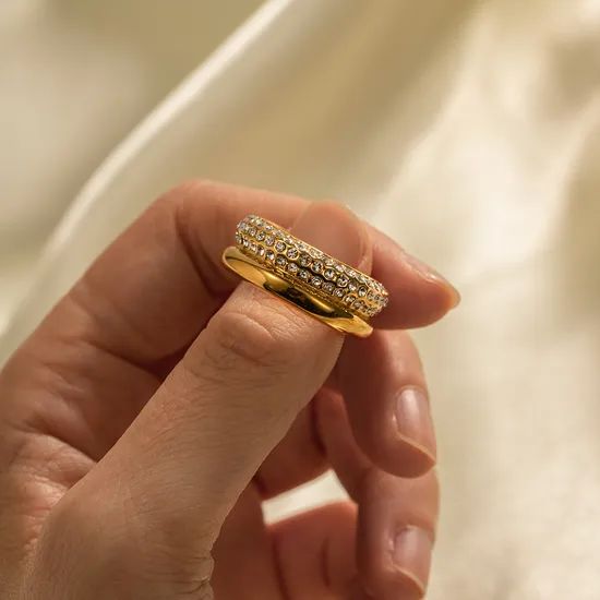 18K Gold Plated Spinner Ring
