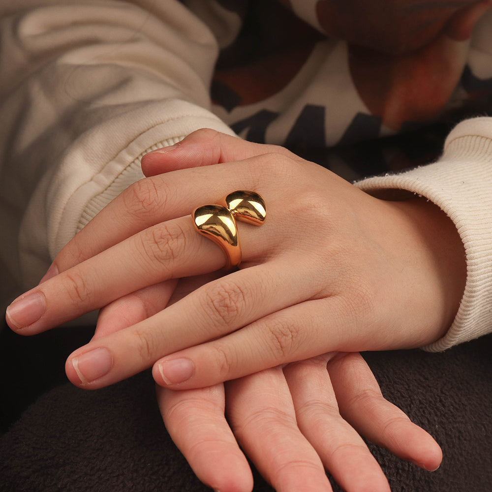 Chunky Gold Dome Ring