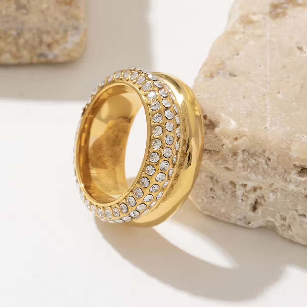 18K Gold Plated Spinner Ring
