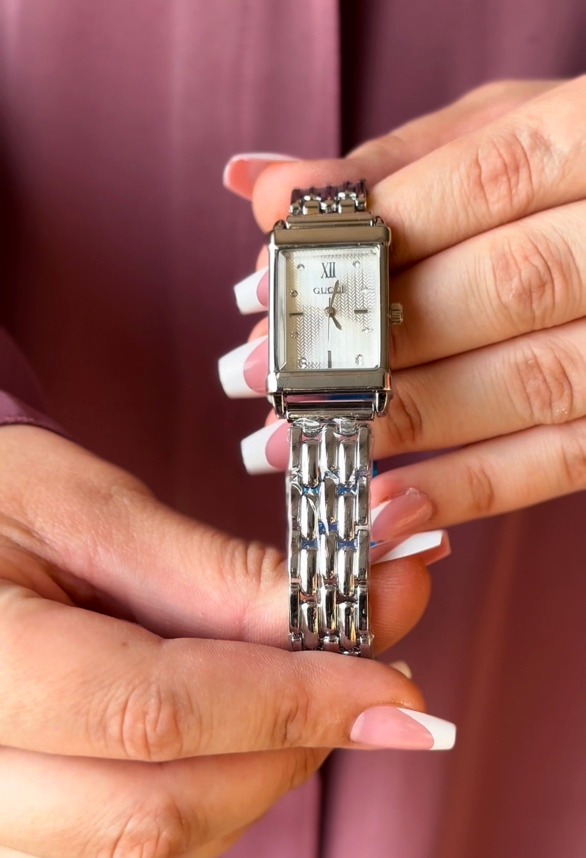 Gucci Silver Square