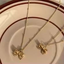 Dainty Bow Necklace