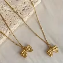Dainty Bow Necklace