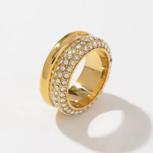 18K Gold Plated Spinner Ring