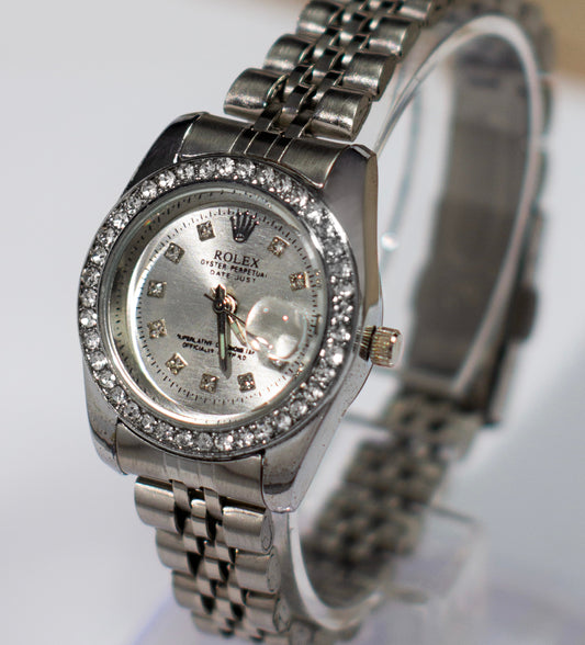 Ro-lex Silver Spark Datejust