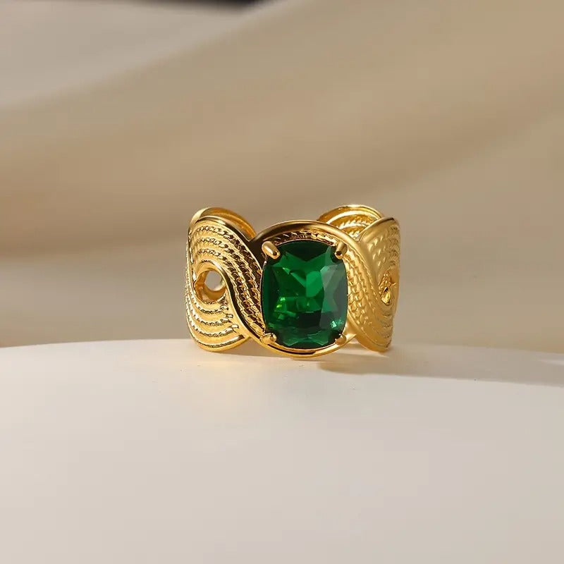 Vintage Elegant Open Ring