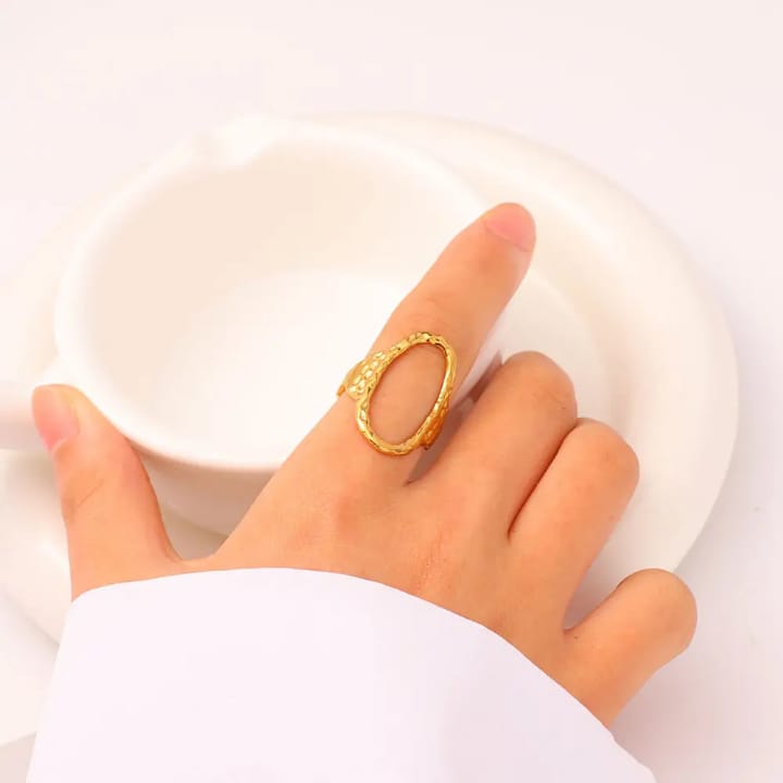 Punk Circle Adjustable Ring