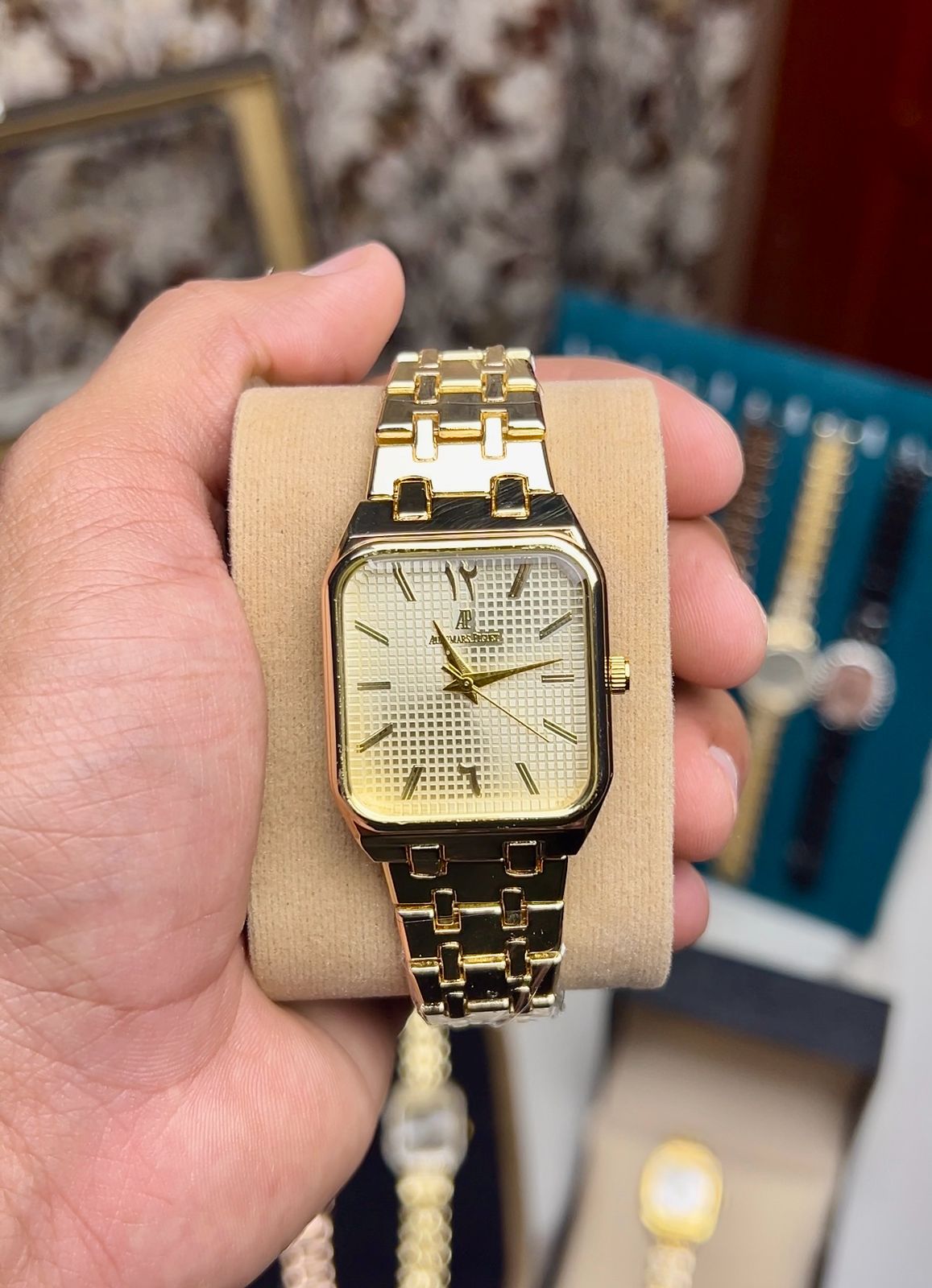 Audemars Piguet Heritage White Square Stainless Steel Watch