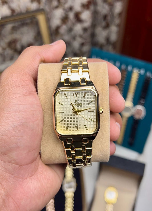 Audemars Piguet Heritage White Square Stainless Steel Watch