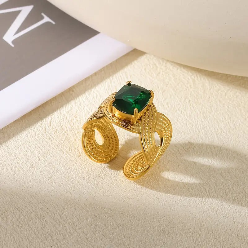 Vintage Elegant Open Ring