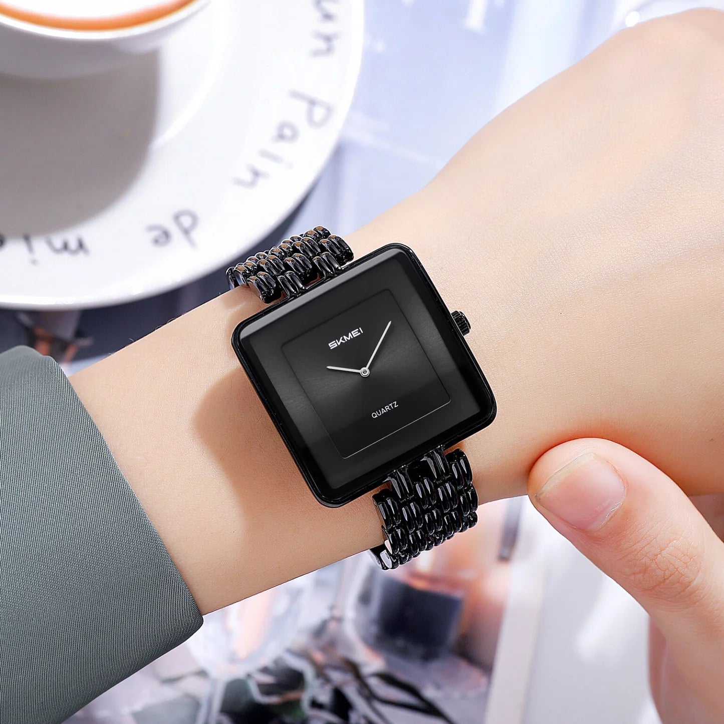 SKMEI Retro Square - Black