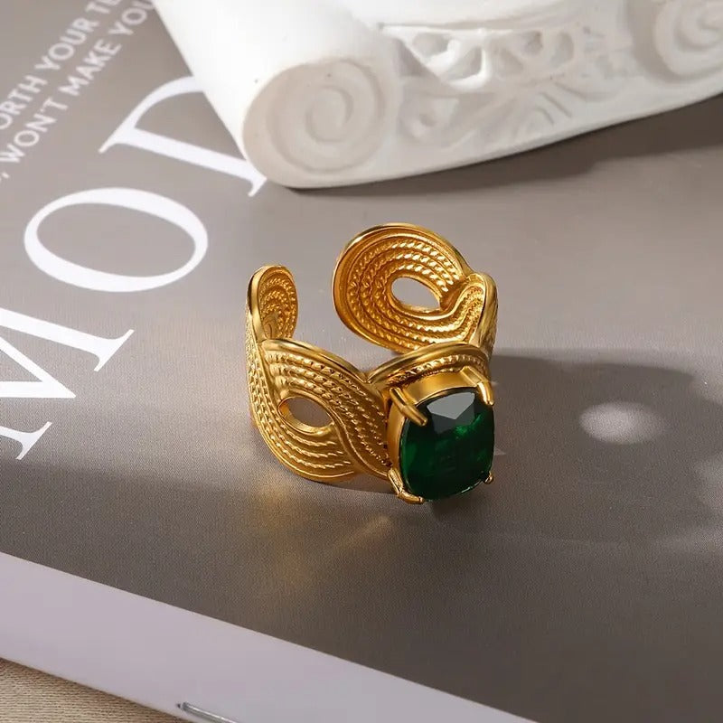 Vintage Elegant Open Ring