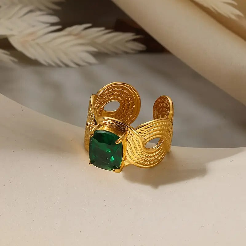 Vintage Elegant Open Ring