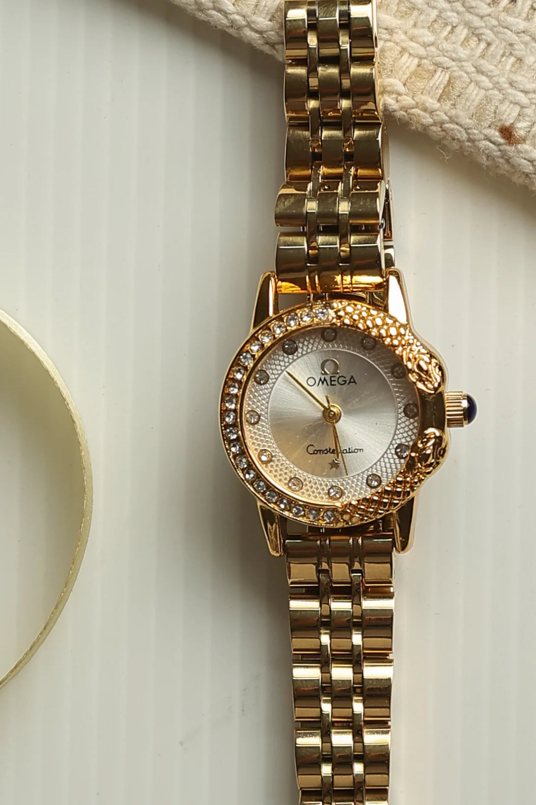 Omega Diamond Snake Watch