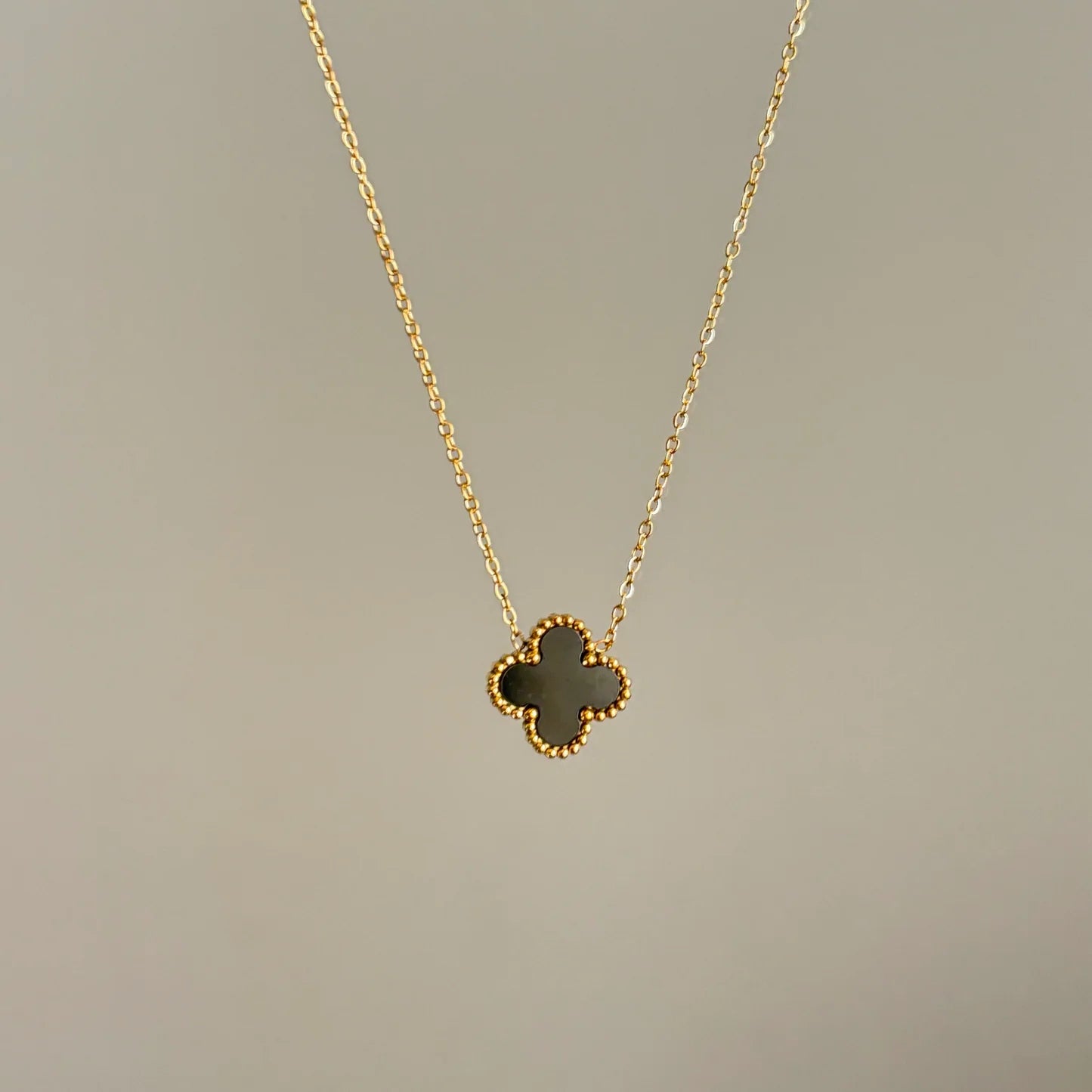 Two Sided Black And White Vancleef Necklace