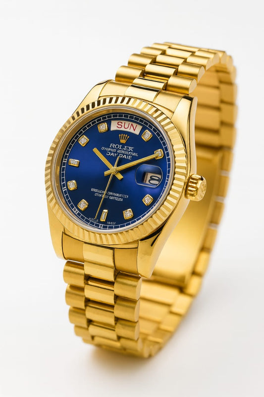 Ro-lex Blue Aura Day-Date