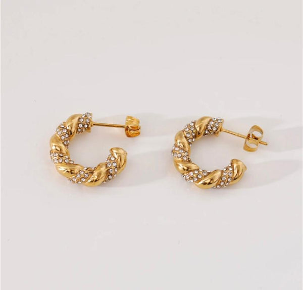 Hazel Hoops 18K