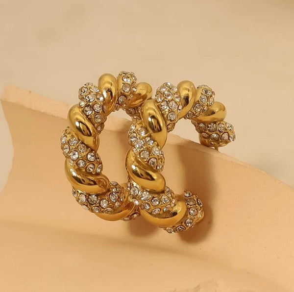 Hazel Hoops 18K