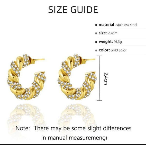 Hazel Hoops 18K