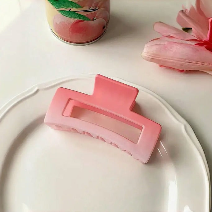 8pcs Set Ombre Pink Fashionable Jaw Clips