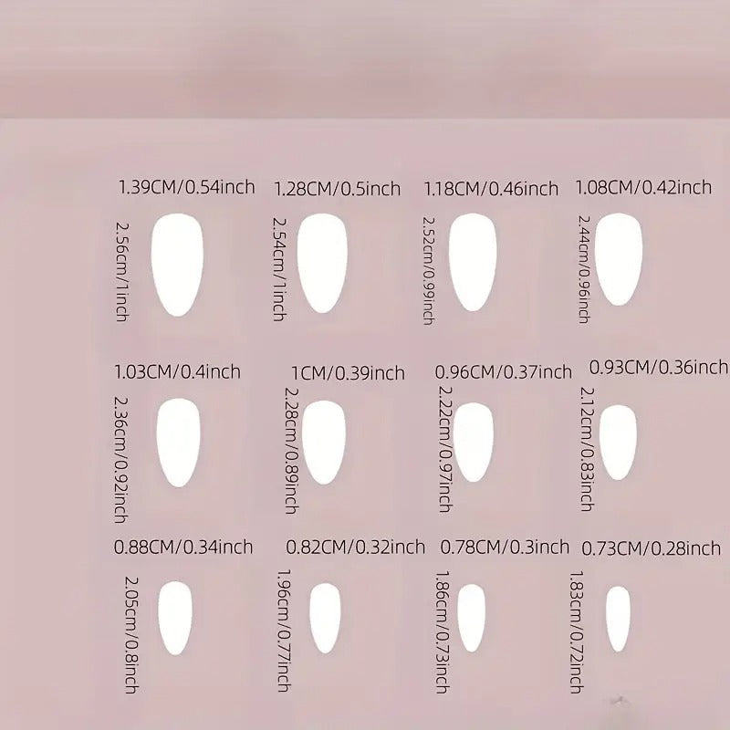 24pcs Chic Wine Red Press-On Nails