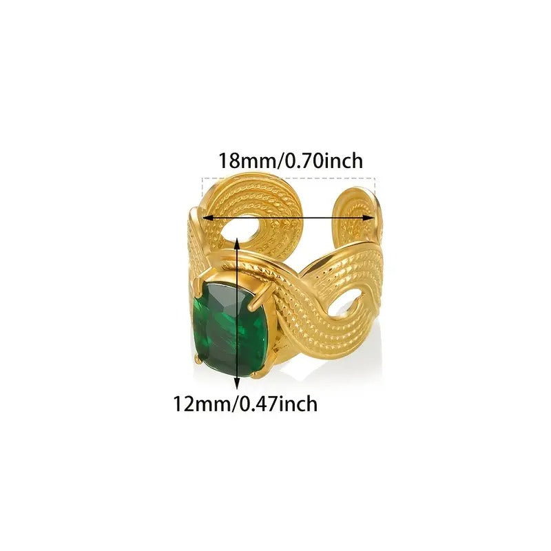 Vintage Elegant Open Ring