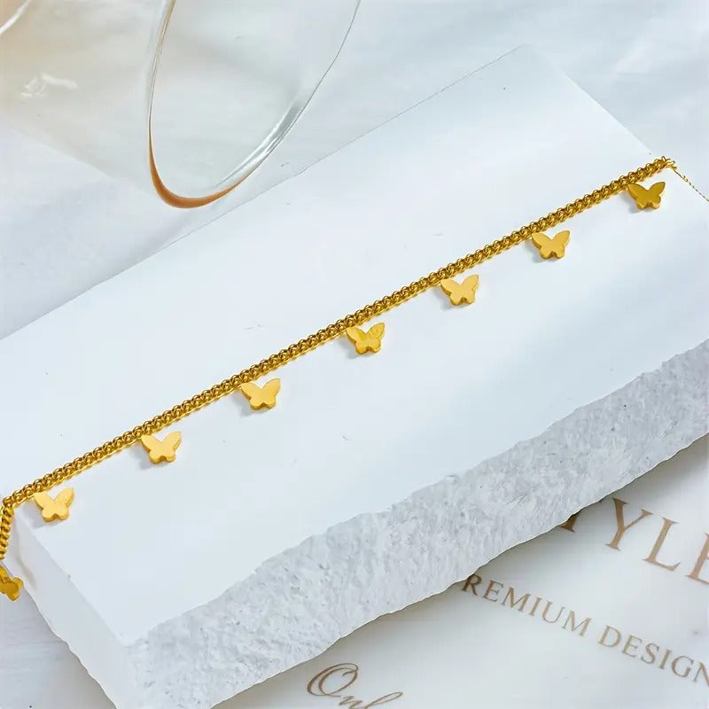 Golden Flutter Anklet